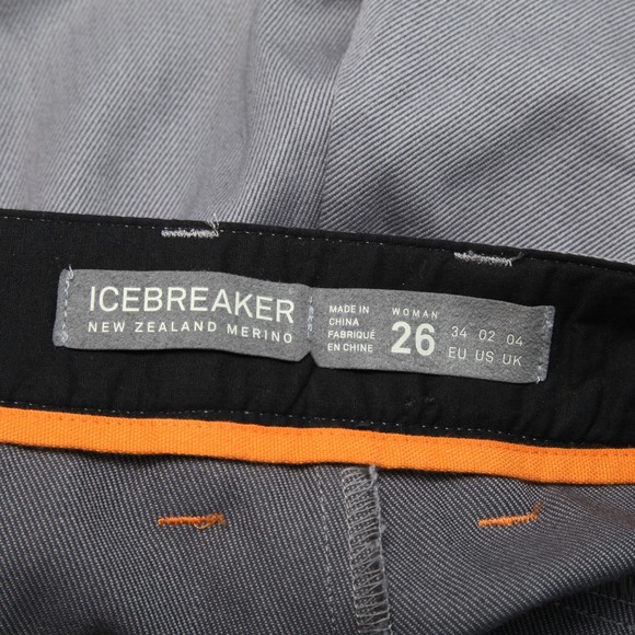 Icebreaker Shorts Womens 26 Merino Wool Blend Outdoor Hiking Utility Pockets - Picture 4 of 11